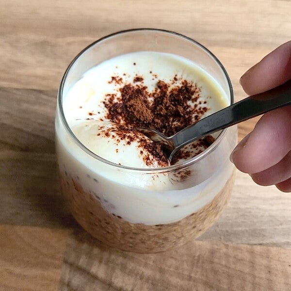 Tiramisu Protein Overnight Oats