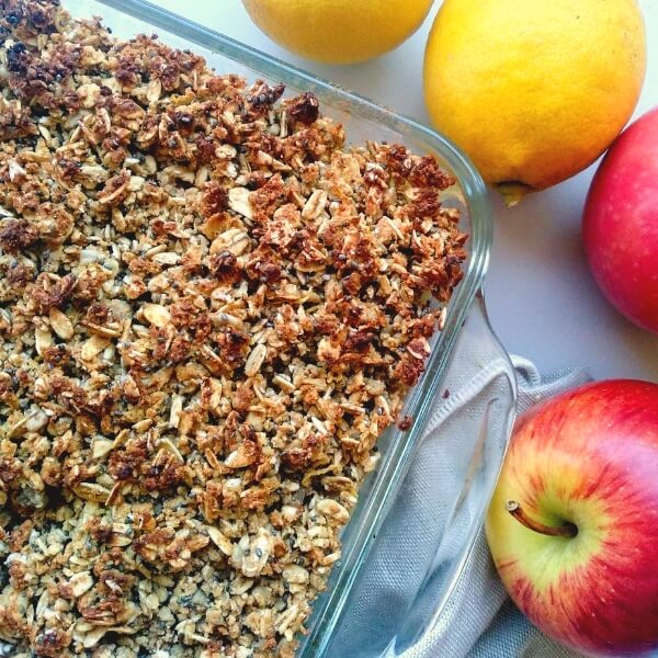 Baked Protein Apple Crumble